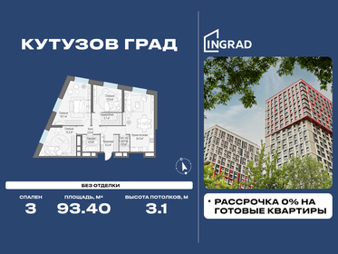 Квартира 93,4 м², 3-комнатная - изображение 1