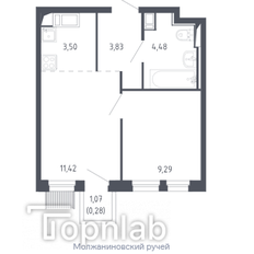 Квартира 31,7 м², 1-комнатная - изображение 1
