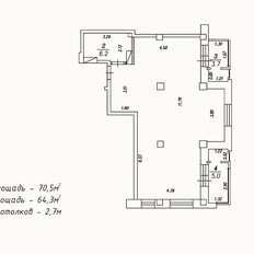 Квартира 70,4 м², 2-комнатная - изображение 3