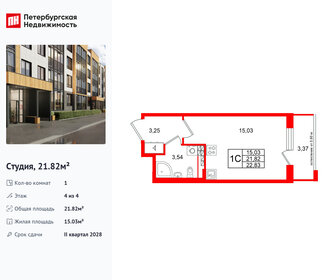 Квартира 21,8 м², студия - изображение 1