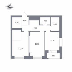 Квартира 70,1 м², 3-комнатная - изображение 2