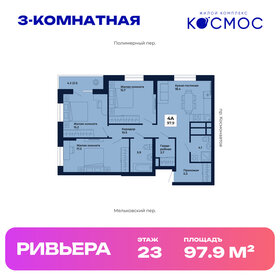 Квартира 97,9 м², 3-комнатная - изображение 1