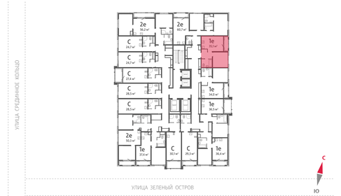 Квартира 35,1 м², 1-комнатная - изображение 3
