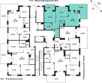 Квартира 91,5 м², 2-комнатная - изображение 2