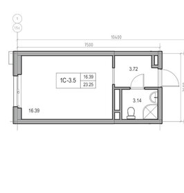 Квартира 23 м², студия - изображение 1