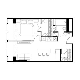Квартира 35,8 м², 1-комнатные - изображение 1