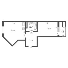 Квартира 48,8 м², 1-комнатная - изображение 1