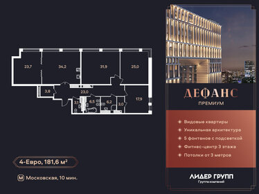 Квартира 181,6 м², 4-комнатная - изображение 1