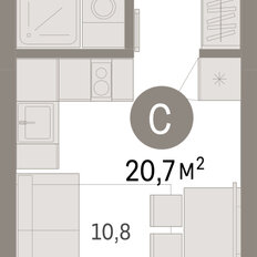 Квартира 20,7 м², студия - изображение 3