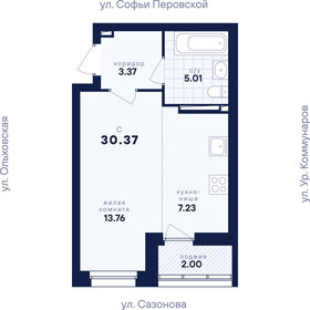 Квартира 30,4 м², студия - изображение 3