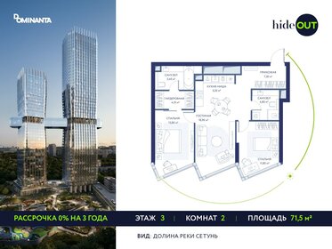 Квартира 71,5 м², 2-комнатная - изображение 1