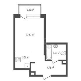 Квартира 26,6 м², студия - изображение 1