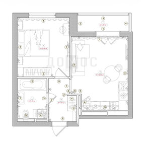 Квартира 41 м², 1-комнатная - изображение 1