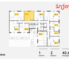 Квартира 40,6 м², 2-комнатная - изображение 2