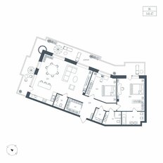 Квартира 141,5 м², 1-комнатная - изображение 5