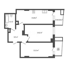 Квартира 60,1 м², 2-комнатная - изображение 1