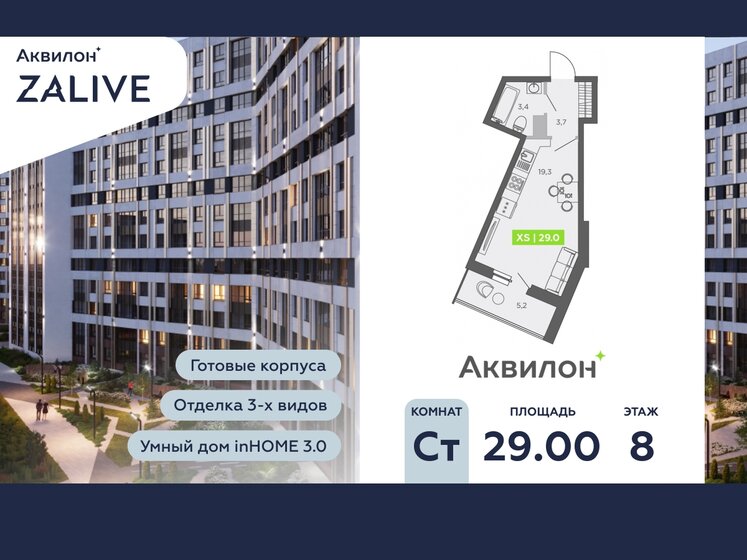 49,2 м², 2-комнатная квартира 6 700 000 ₽ - изображение 15