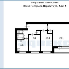 Квартира 56,9 м², 3-комнатная - изображение 2