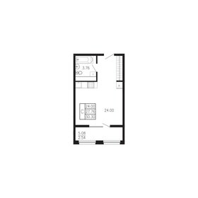 Квартира 30,3 м², студия - изображение 1