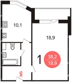 Квартира 37,3 м², 1-комнатная - изображение 5