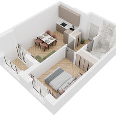 Квартира 41,4 м², 1-комнатная - изображение 3