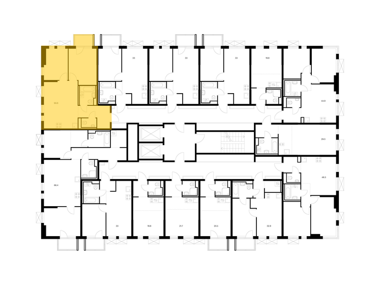 65,7 м², 2-комнатная квартира 8 805 639 ₽ - изображение 24