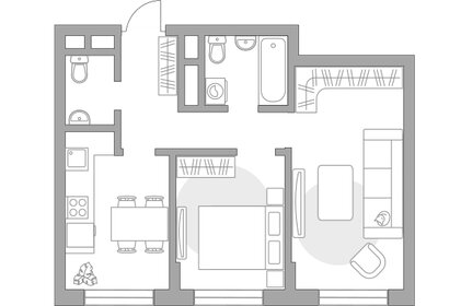 Квартира 50,8 м², 2-комнатная - изображение 1