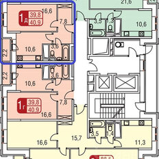 Квартира 42 м², 1-комнатная - изображение 3