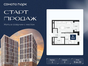 Квартира 35,2 м², 1-комнатная - изображение 1
