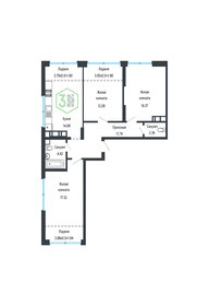 Квартира 85,6 м², 3-комнатная - изображение 1