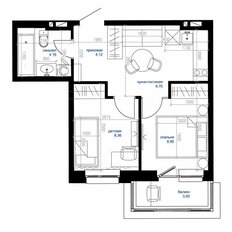 Квартира 37 м², 2-комнатная - изображение 3
