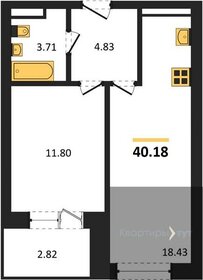 Квартира 40,2 м², 1-комнатная - изображение 1