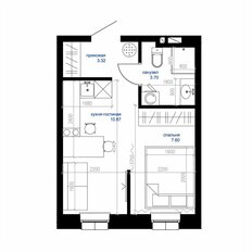 Квартира 25 м², студия - изображение 3