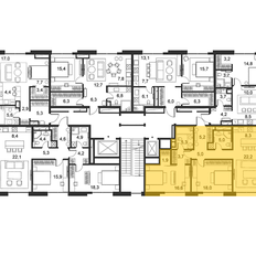 Квартира 91,8 м², 2-комнатные - изображение 2
