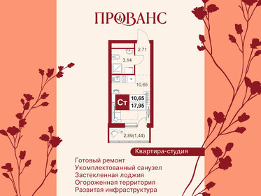 Квартира 17,5 м², студия - изображение 1