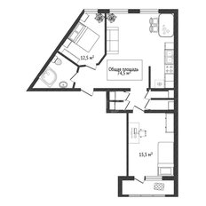 Квартира 74,5 м², 3-комнатная - изображение 1