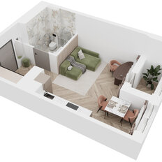 Квартира 30,1 м², 1-комнатная - изображение 3
