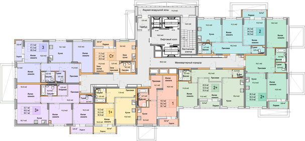 Квартира 56,8 м², 2-комнатная - изображение 2