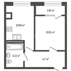 Квартира 35,5 м², 1-комнатная - изображение 4