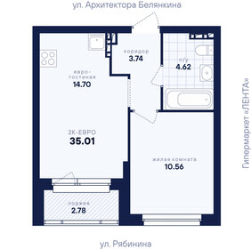 Квартира 35 м², 1-комнатная - изображение 2