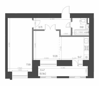 Квартира 51,7 м², 2-комнатная - изображение 1