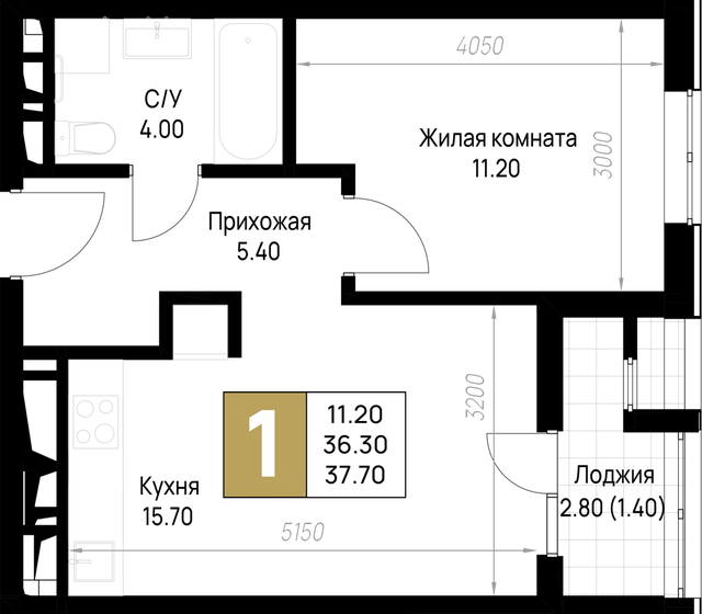 54 м², 1-комнатная квартира 7 200 000 ₽ - изображение 91