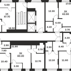 Квартира 80,2 м², 3-комнатная - изображение 3