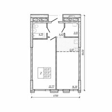 Квартира 61,3 м², 2-комнатная - изображение 2