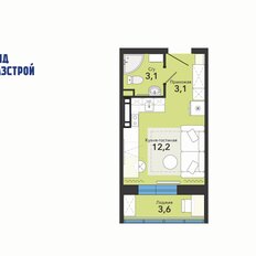 Квартира 22 м², студия - изображение 3