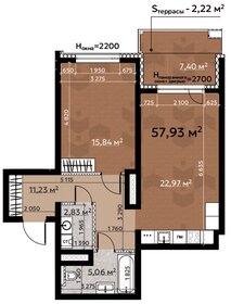 Квартира 60,2 м², 2-комнатная - изображение 1