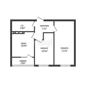 Квартира 50,6 м², 2-комнатная - изображение 1