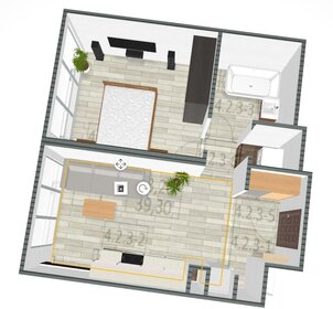 Квартира 40 м², 1-комнатная - изображение 2