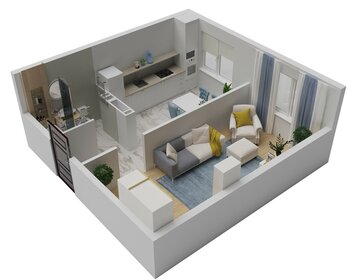 Квартира 36,6 м², 1-комнатная - изображение 2