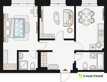 Квартира 60,6 м², 2-комнатная - изображение 1